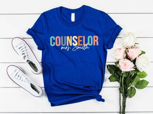 School Counselor T Shirt , Teacher's Day Gift , Gift for Teacher , Teacher Appreciation Shirt, School Counselor Gifts, Back To School Shirts