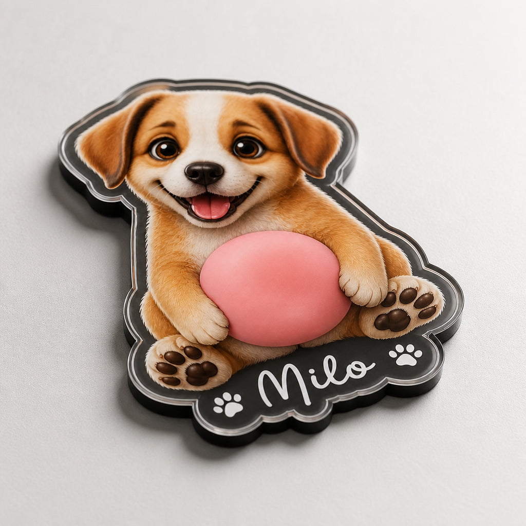 Personalized Squishy Dog Butt Magnet – Bone Nameplate Edition - Personalized Acrylic Refrigerator Magnet - Soft Rubber Belly dadb8ae4-11e8-4997-b0c1-7c22914b62d4.jpg