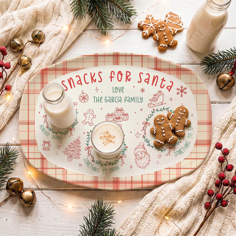 Personalized Cookies for Santa Plate, Custom Family Christmas Eve Platter, Holiday Tradition Keepsake & Christmas Gift dafdef19-9ed3-43a4-9eb1-64a488c97ff2-43.webp