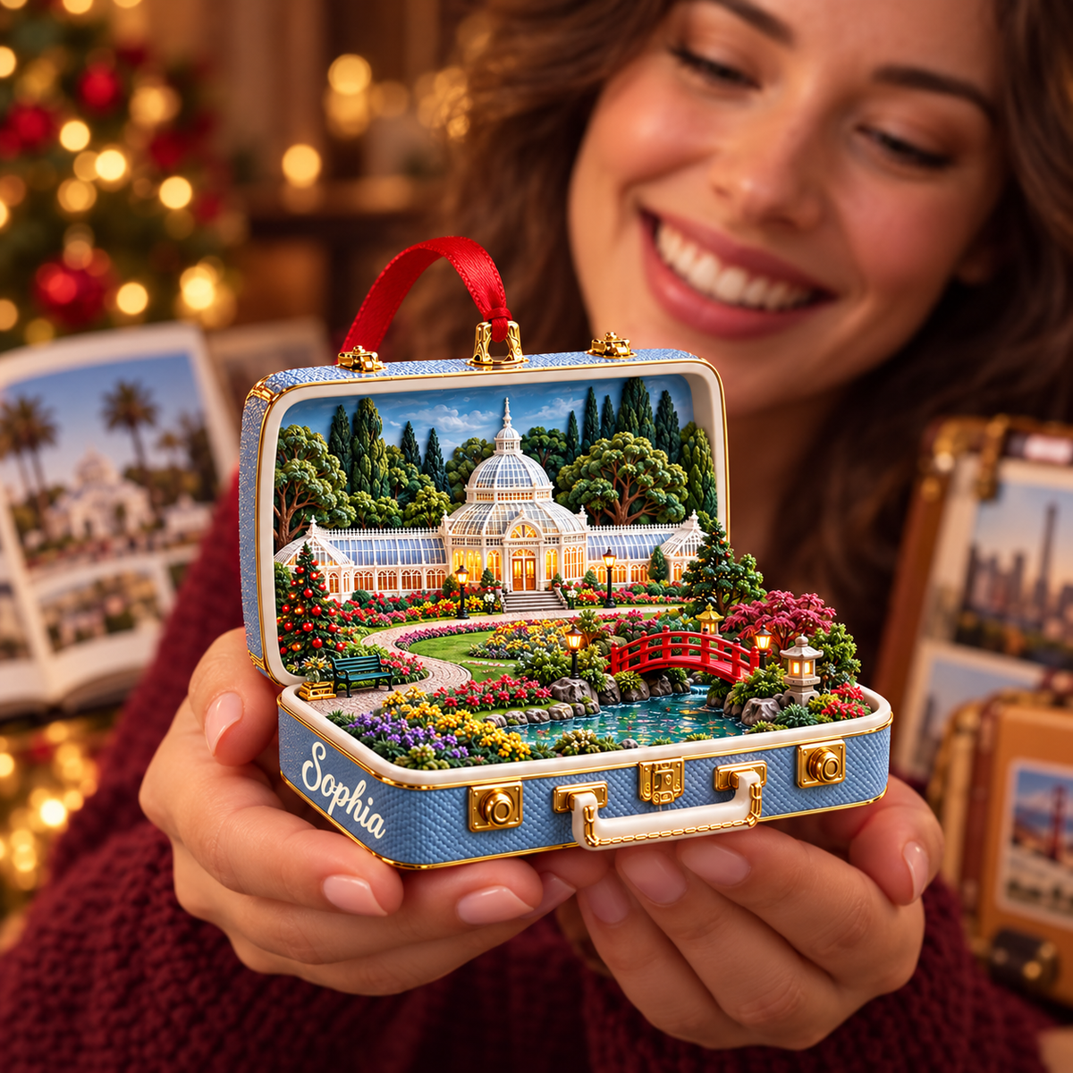 Personalized Golden Gate Park 3D Suitcase Christmas Ornament – San Francisco Souvenir & Gift for SF Lovers db29f457-f696-47d9-841a-80a55f12ea71-Golden-Gate-Park-Suitcase-Keepsake-4.png
