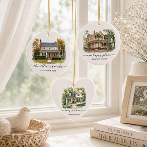 Custom Watercolor New Home Ornament l Personalized House Address Keepsake l Newly Wed Gift db46749f-f977-4fb9-a285-4cc3bedac586-banner-2.png