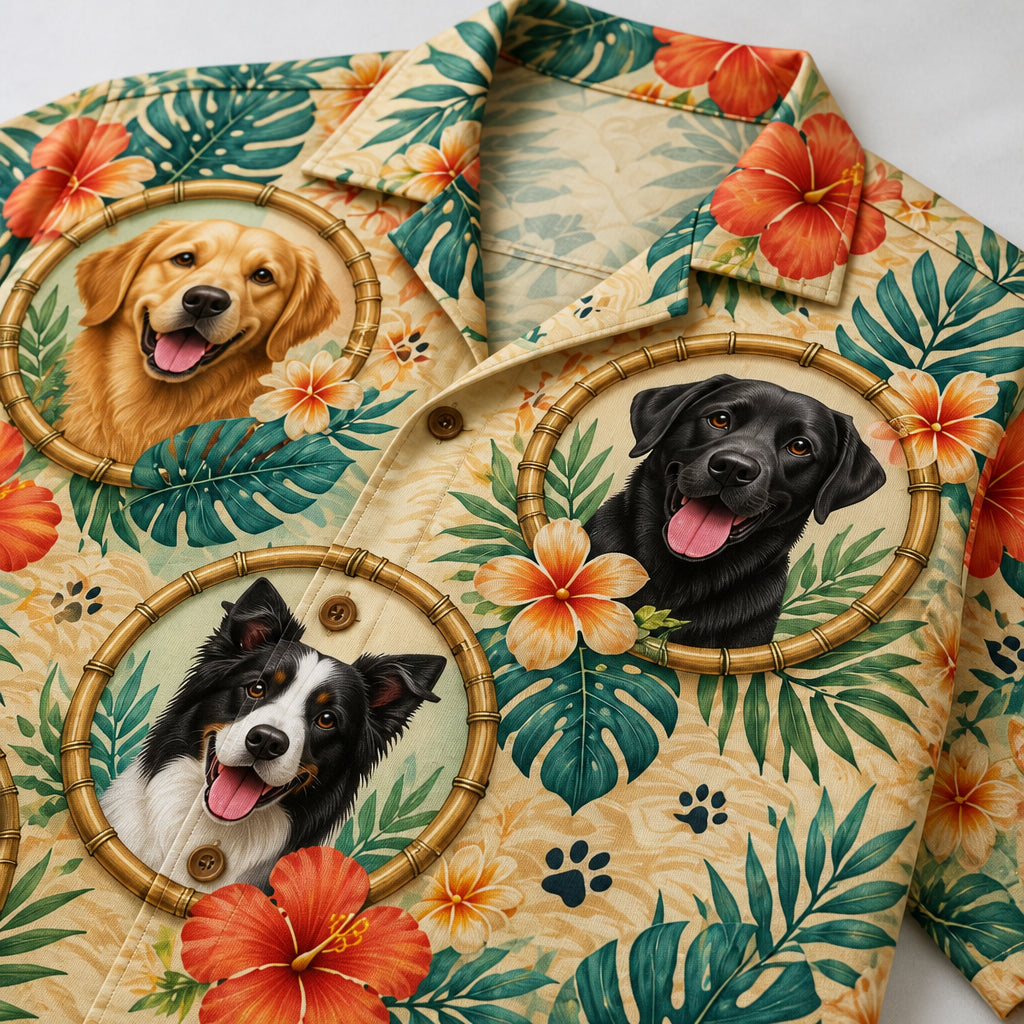 Custom Pet Photo Aloha Hawaiian Shirt – Bamboo Frame Hibiscus Pattern - Personalized Hawaiian Shirt db51b29c-ad73-4112-a651-5b30034b6924.jpg