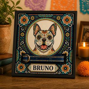 Custom Sugar‑Skull Pet Portrait Collar Frame — Talavera Edition - Personalized Picture Frame db522d68-5319-45cd-a10a-cf9c9110d31b.jpg