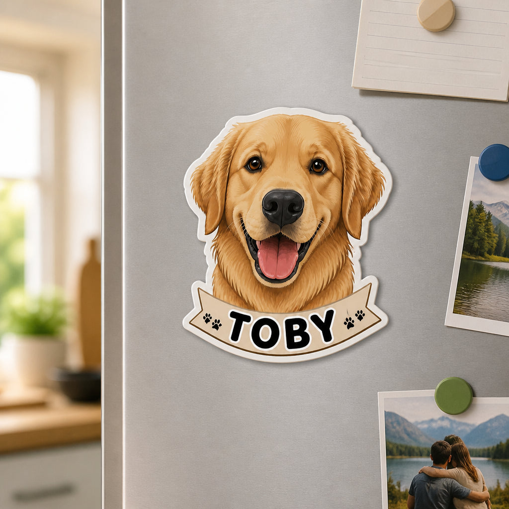 Custom Pet Head Name Magnet – Photo to Art - Personalized Custom Shape Fridge Magnet db5e073c-6e79-49d3-952b-6e521a7eda2d.jpg