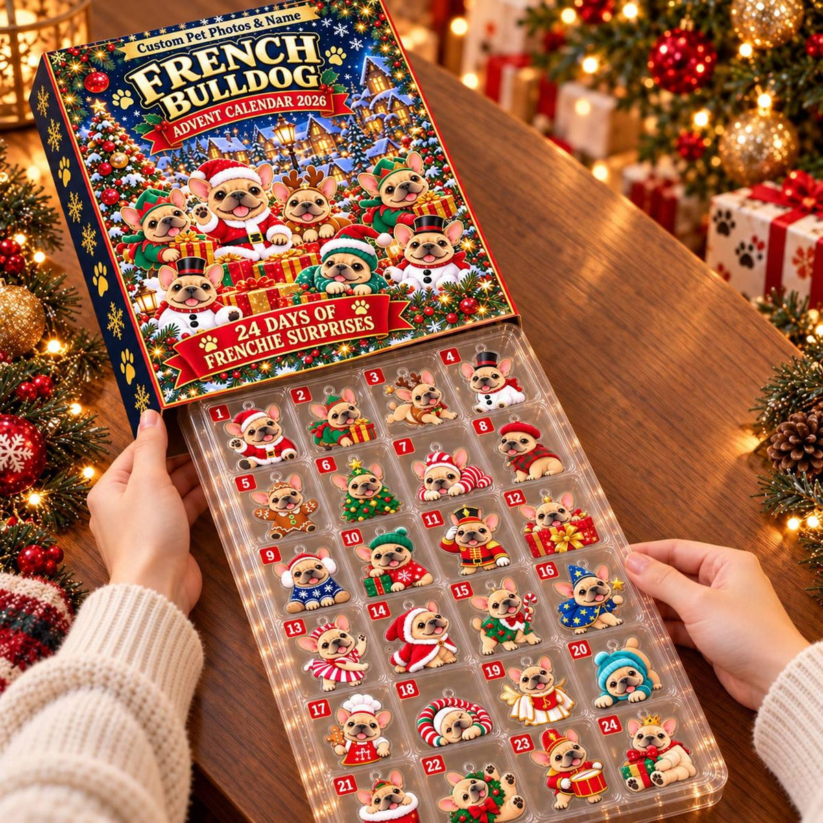 Personalized Frenchie Christmas 2D Acrylic Advent Calendar, French Bulldog 24 Days Acrylic Ornament Countdown, Dog Christmas Gift, 24 Days Of Suprise db5ebba5-cc14-404f-b7f0-004b6f0f4aec-il_1588xN.8652672817_my11.jpg