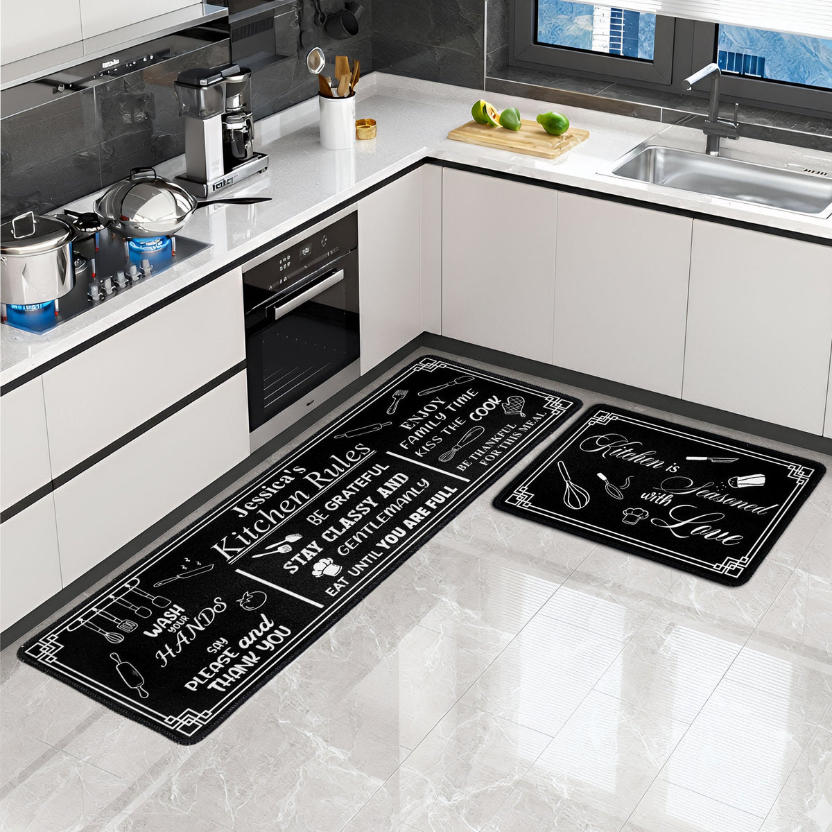 My Kitchen Rules - Personalized 2-piece Mat - Kitchen Decoration, Gift For Mom, Grandma db64e96f-d500-4e27-bfdd-a41664fbd0e3-1.jpg