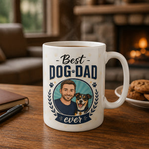 Best Dog Dad Ever – Custom Dad & Dog Portrait Mug - Personalized Mug db7c271d-8631-4770-baf4-c8c33be27dd2.jpg