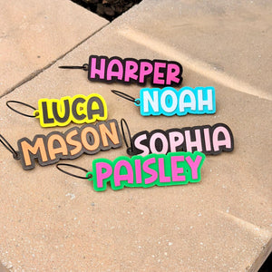 Personalized Kids Backpack Tag | Custom Name Keychain | Bag Tag for Lunch Box, Backpack, Water Bottle & Beach Bag db88e811-afd3-4ad6-9507-b78e8f14f67c-4.jpg