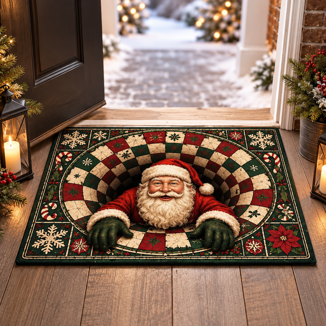 Santa Claus Christmas Doormat, 3D Illusion Floor Mat, Funny Santa Gift, Festive Holiday Home Decor dbca8043-76cc-4df7-8a56-d65d02eeabb5-986faf1b-a358-4f9c-bd4d-332eefef869a.png