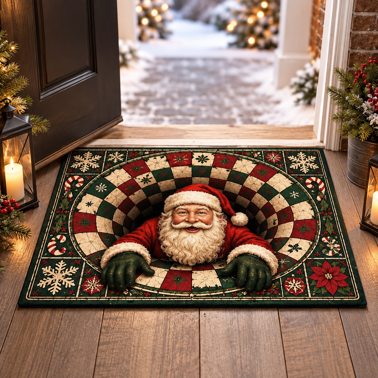 Santa Claus Christmas Doormat, 3D Illusion Floor Mat, Funny Santa Gift, Festive Holiday Home Decor dbca8043-76cc-4df7-8a56-d65d02eeabb5-986faf1b-a358-4f9c-bd4d-332eefef869a.png