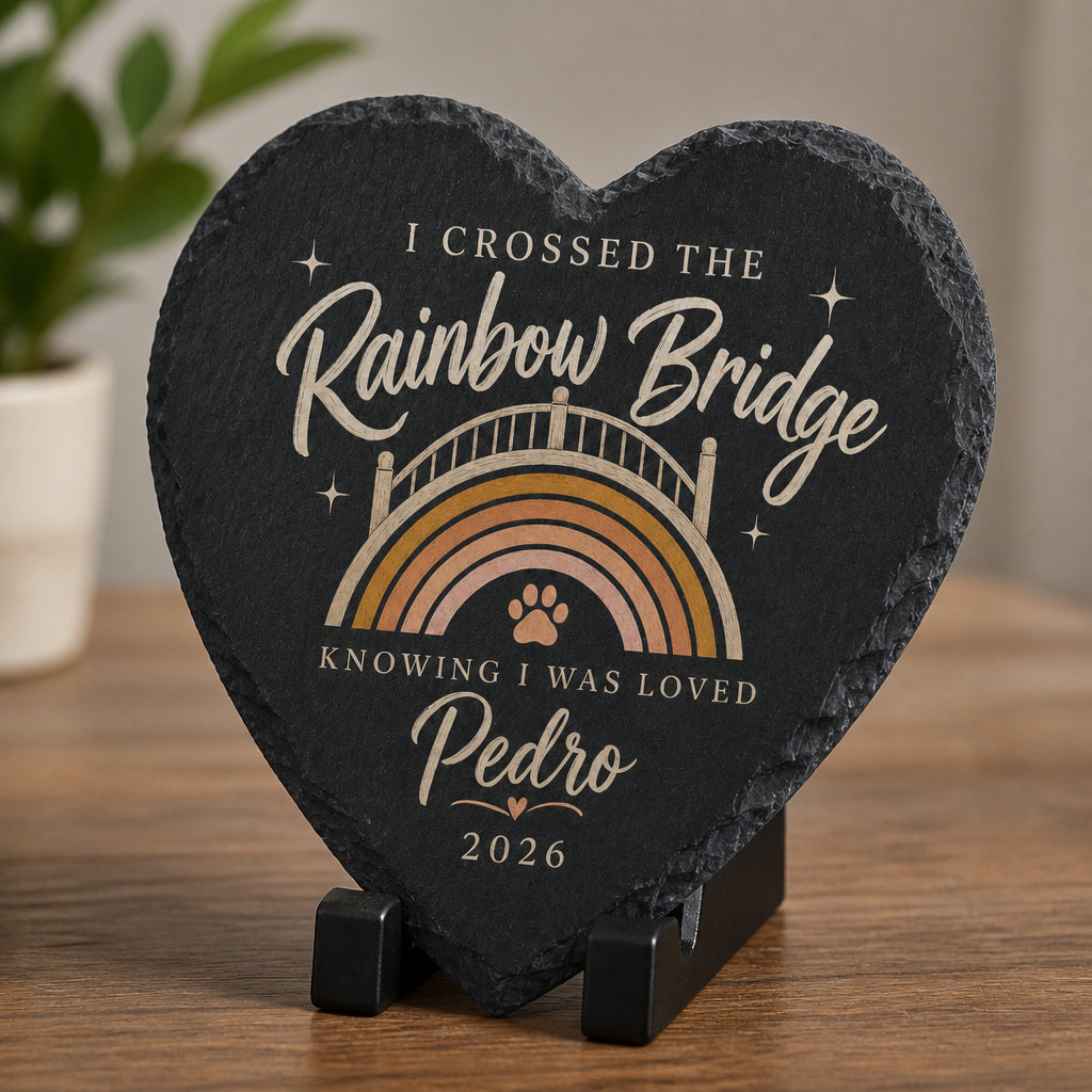 Rainbow Bridge Pet Memorial Slate Heart – Custom Name & Year - Personalized Slate Memorial Stone dbcc6c0c-7dc0-427e-806f-9c261d4360bc.jpg