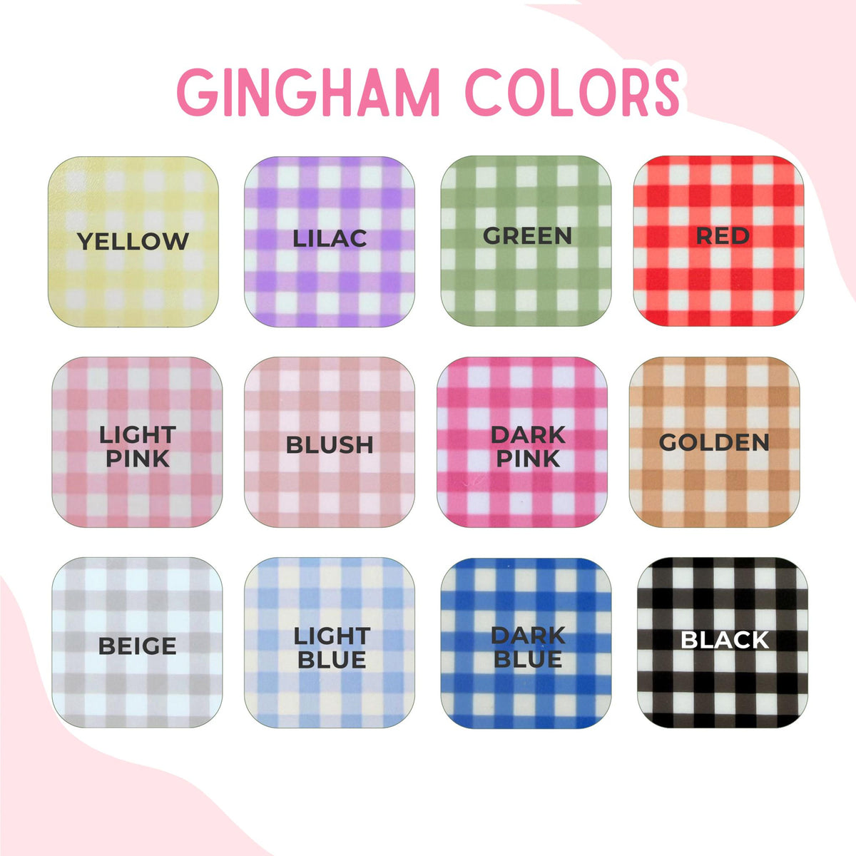 Gingham Acrylic Name Keychain: Custom Name Bag Tag dc07d8fa-ef89-4dcd-b7a1-bd0f06c65603-3.jpg