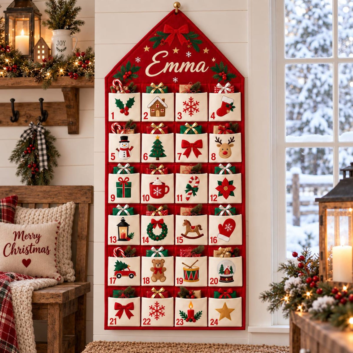 Personalized Advent Calendar for Kids, 24 Pocket Christmas Countdown Calendar, Custom Name Wall Hanging, Kids Holiday Decor dc1c910e-2364-4c82-b227-ee8d7c023471-il_1588xN.8613925207_mywq.jpg