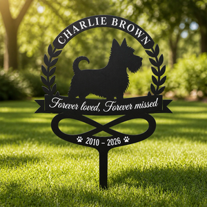 Pet Memorial Cut Metal Garden Sign – Name & Years – Forever loved, Forever missed - Personalized Cut Metal Sign UV Printed dc29f3b7-086e-4f5a-85a1-0f8a8e9de185.png