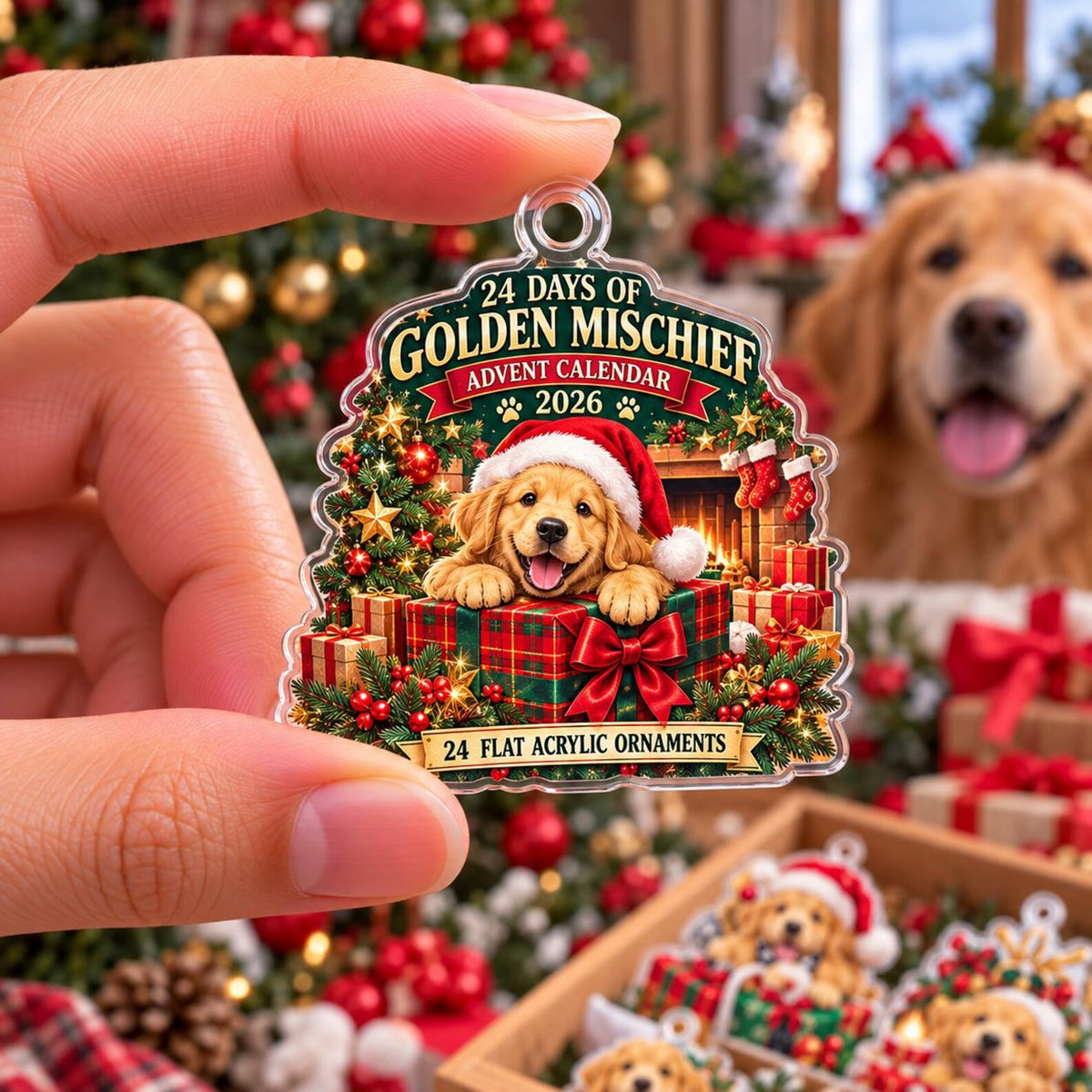 2D Flat Acrylic Golden Retriever Advent Calendar 2026, 24 Dog Ornaments, Golden Retriever Christmas Countdown, Dog Lover Gift dc34bfe7-0f67-4f9d-84d1-6a2eac5e4eae-il_1588xN.8640890467_faqp.jpg