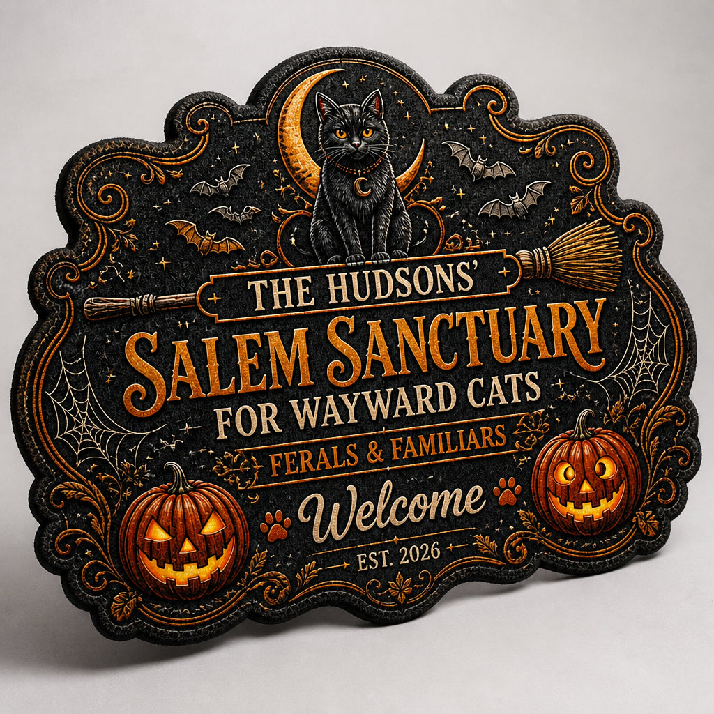 Personalized Salem Sanctuary Cat Doormat - Personalized Custom Shape Doormat (ZB) dc40be3b-fb48-44d6-9b6d-93f8f3f3e863.jpg