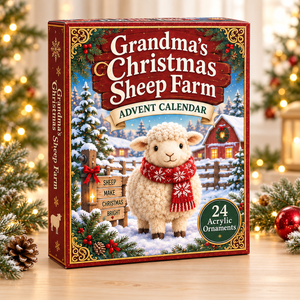 Grandmas Christmas Sheep Farm Advent Calendar 2026 - 24-Day Festive Countdown, Acrylic Charms Blind Box - Gift For Grandchildren, Kid dc444d2c-535d-4aa2-9d18-20330d2bd701-sheep-box.png