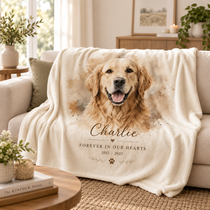 Personalized Watercolor Pet Memorial Blanket, Custom Pet Photo Blanket, Dog Cat Rabbit Loss Gift, Sherpa Fleece Throw dc450e05-1cef-49e1-839b-1299c5655928-dfgdfgf-1-.png