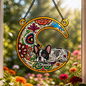 Day of the Dead Custom Pet Portrait Suncatcher - Personalized Suncatcher Ornament dc456652-e06b-4380-9ece-e895aa6f8853.jpg
