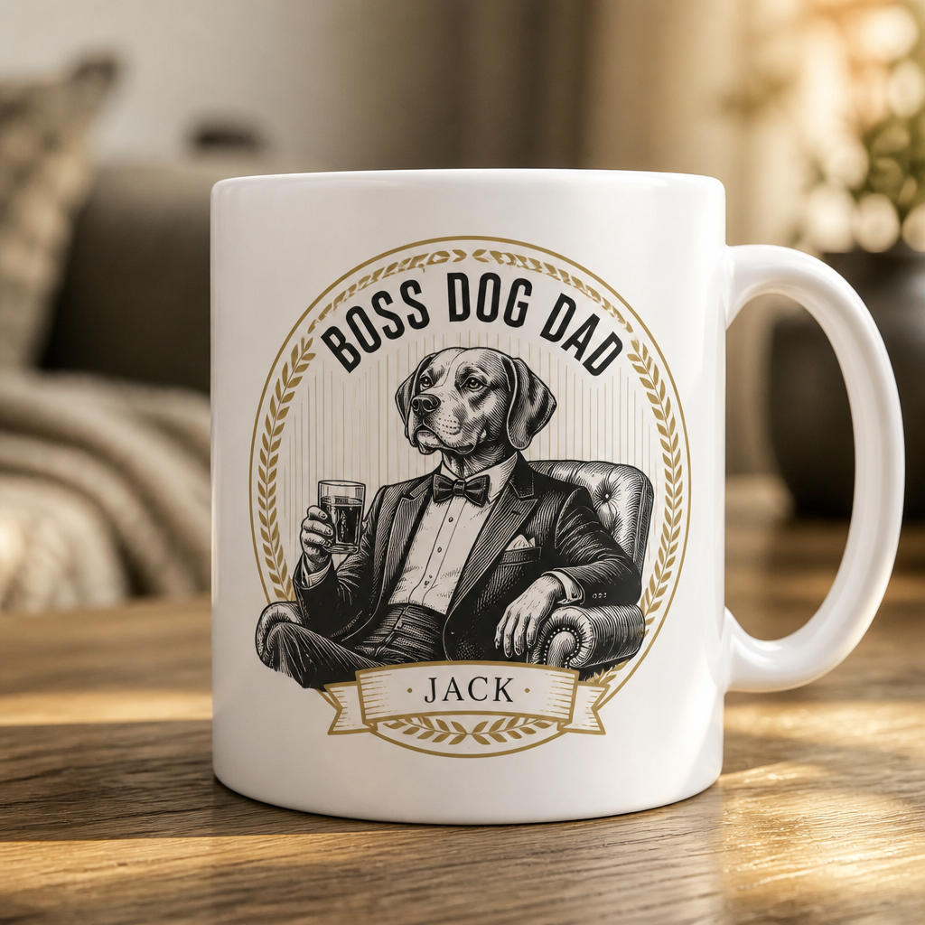 Boss Dog Dad Personalized Mug - Personalized Mug dc492155-03c0-4d27-bd72-8ddc238cdc6b.png