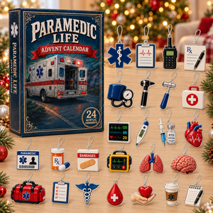 Paramedic Life Saver Advent Calendar 2026 - 24-Day Festive Countdown, Acrylic Charms Blind Box - Gift For Nurse Lovers dc633920-fba2-47e3-ace9-dcd15f72ed7e-paramedics-box-charms.png