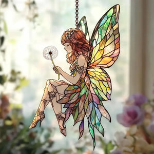 Fairy Garden Faux Stained Glass Suncatcher - Dandelion Wish Window Hanging, Whimsical Acrylic Fairycore Decor For Long-Distance Friends dc64b31c-404f-4bfb-8fcc-fea2e51c8a5d-rthyrt-3-.webp