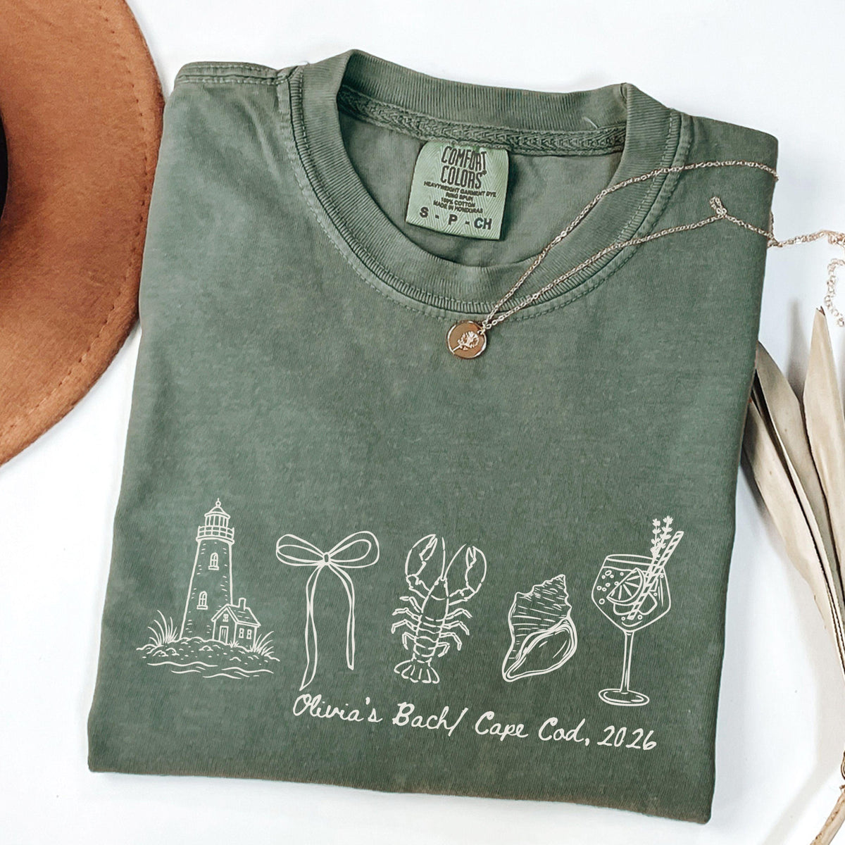 Cape Cod Bachelorette Shirt, Coastal Bride Tee, New England Bach Party, Lobster Lighthouse Comfort Colors T-Shirt dc681887-72bb-444b-bae8-710acd911e23-8.jpg