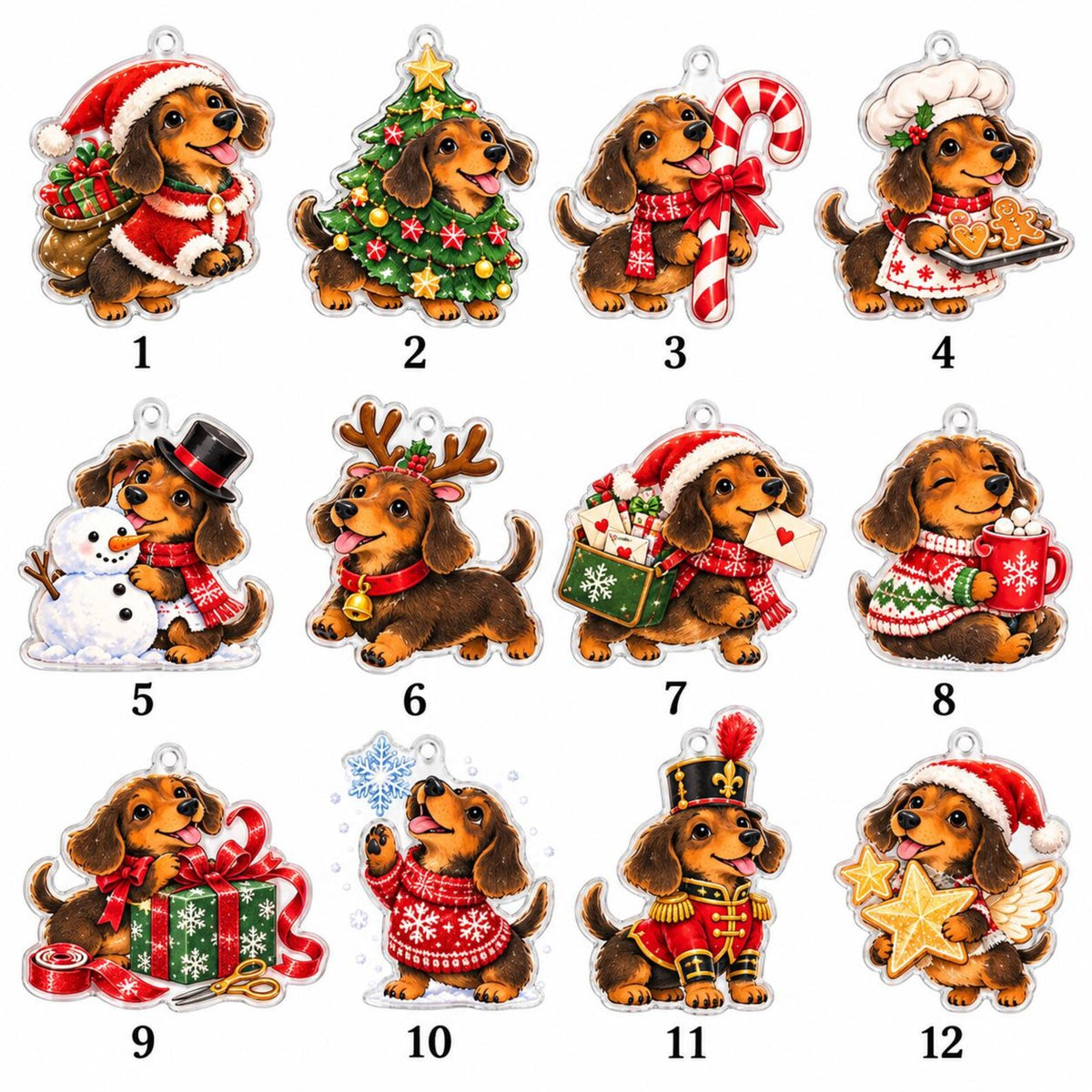 Dachshund Advent Calendar 2026, 24 Acrylic Christmas Ornaments, Doxie Countdown Box dc7b66dd-d991-4aa4-b973-d36f7dafcf1c-il_1588xN.8643508251_ib1i.jpg