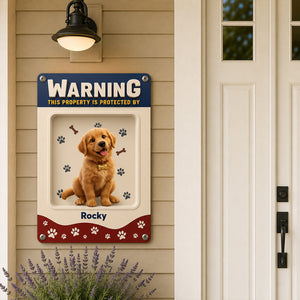 Professionally Protected By Dog - Personalized 3D Effect Metal Sign dca3e58f-3259-4168-9896-9393042a6e5f-mk1.jpg