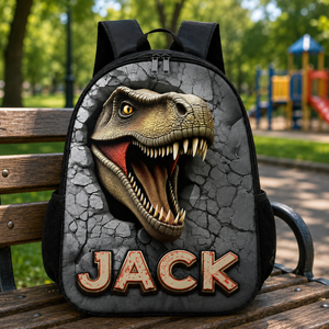 Personalized Dinosaur Backpack: Custom Kids School Bag Birthday Gift For Boys, School Bag For Children Toddler