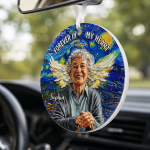 Personalized Memorial 3D Real Raised Ornament – Custom Photo Angel Wings “Forever in My Heart” Car Hanging Keepsake dcc24175-6ffd-4030-93f6-b1d66450e58b-banner-3.png