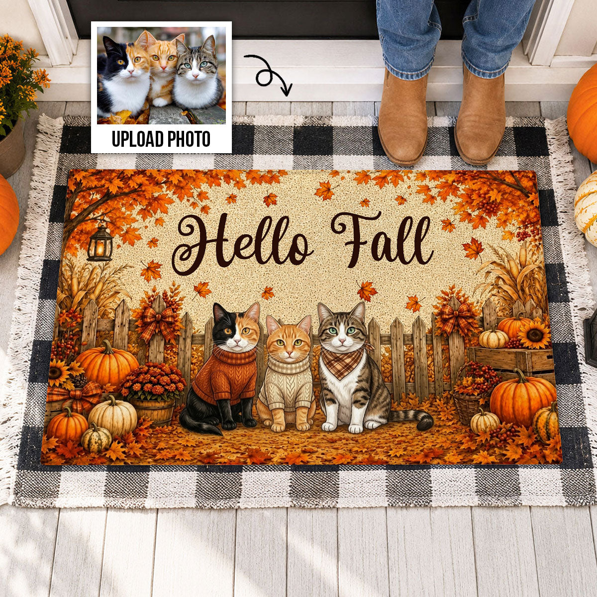 Vintage Dog Cat Hello Fall Photo Upload - Personalized Garden Flag - Fall Season Gift For Dog Mom, Cat Mom dcde95ed-f2f1-4ff6-828b-f4df4a5248cb-4.jpg