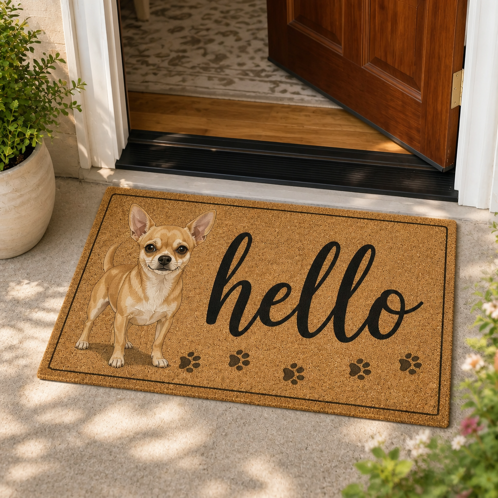 Hello Chihuahua Doormat - Doormat dce5c50d-5995-4cd5-b2ee-bff274f57932.png