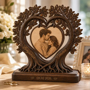 Personalized Couple Tree of Life Wooden Plaque, Custom Photo Anniversary Gift, Romantic Wedding Keepsake, Printed Wood Decor for Couples dcea020b-a1a8-4ecb-ada9-1a80a644ef41-ffff-5-.webp