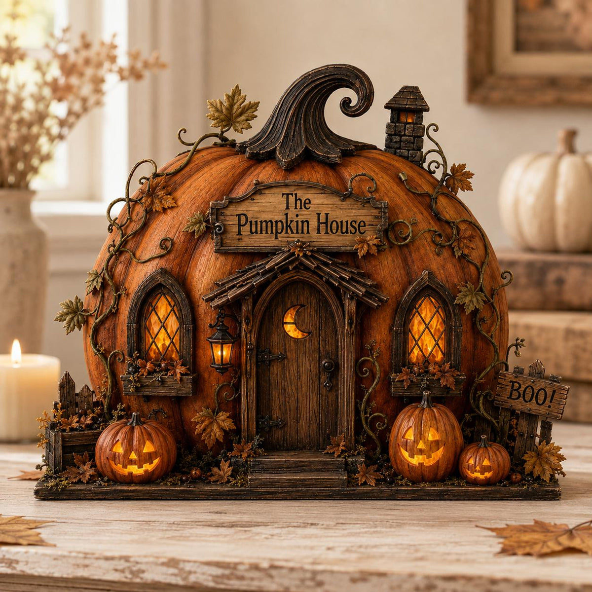Pumpkin House Wooden Block, Layered Halloween Mantel and Shelf Decor dcf3831b-98c8-42ce-8d20-e80d815f7ec9-1.jpg