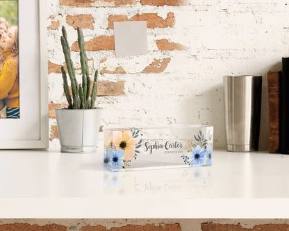 Personalized Acrylic Desk Name Plate: Floral Office Decor dcfae0de-366c-40fc-a9f8-af065451207a-fghff-1-.jpg