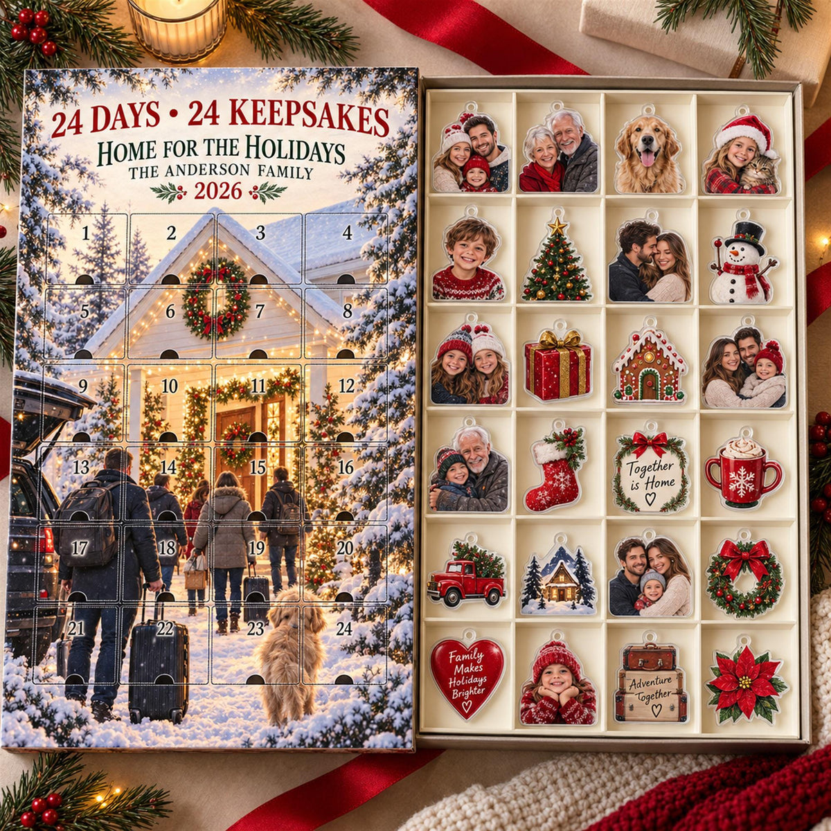 Personalized Family Reunion Advent Calendar with 24 Custom Photo Acrylic Ornaments, Home for the Holidays Gift, Multigenerational Keepsake dd29344a-0047-4db4-b46d-5efe722e495e-il_fullxfull.8647651743_5lab.jpg