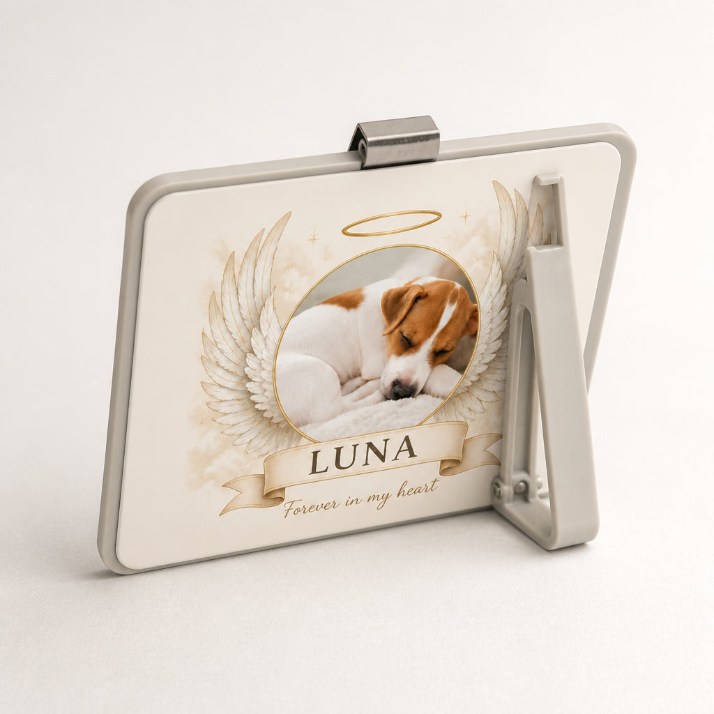 Angel Wings Pet Memorial Car Visor Clip – Photo + Name - Personalized Car Visor Clip dd2efb08-62b4-488e-ba06-ee9448906a3e.jpg