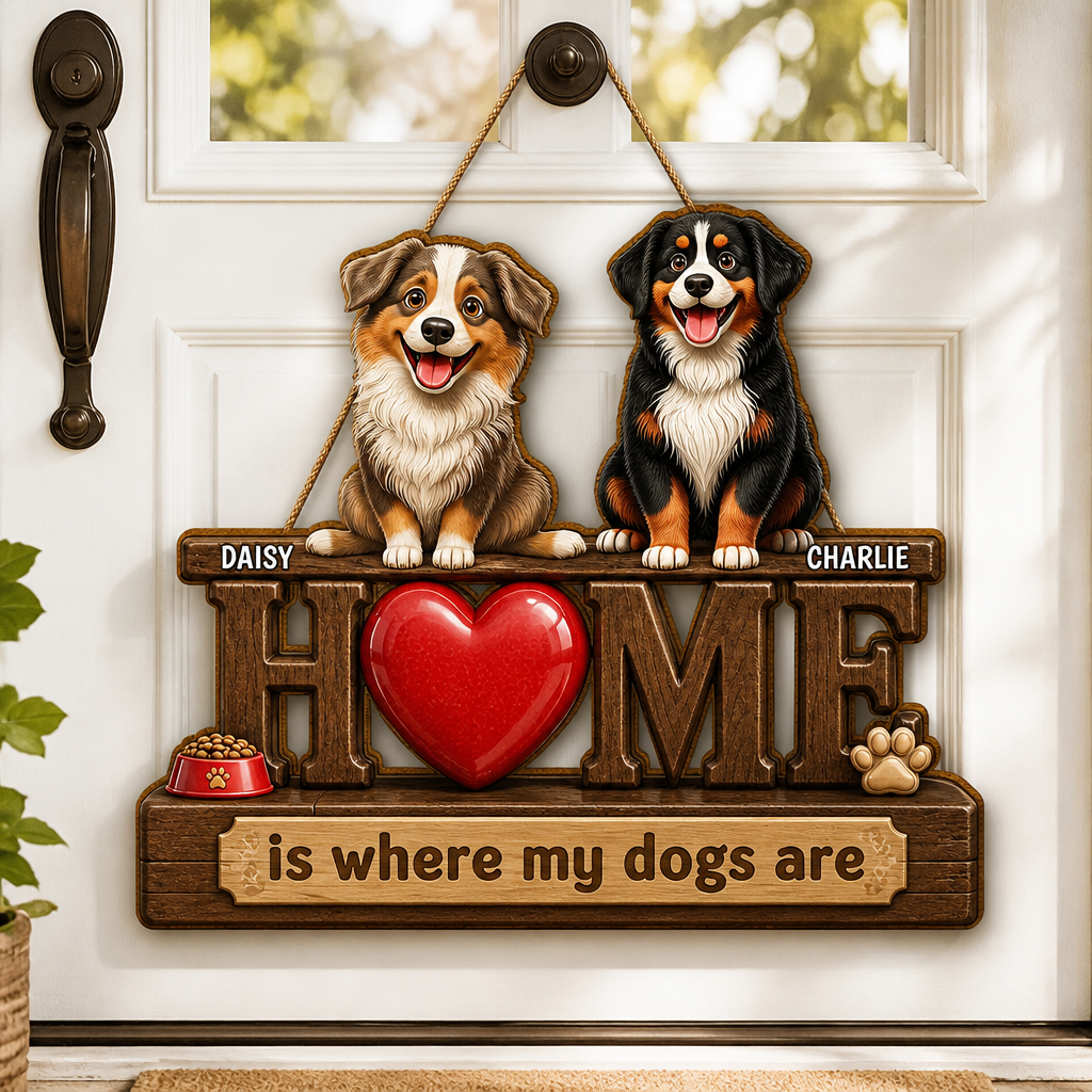 Home Is Where My Dogs Are - Custom Pet Portrait Wood Sign - Personalized Wood Sign dd2f9abe-9c2a-4be7-bd3f-ce4b5fa191ee.png