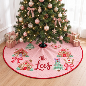Custom Christmas Pinky Tree Skirt With Your Family Name, Gift For Family dd381565-9a8a-4e4a-9705-0837141c2c9e-y2.png