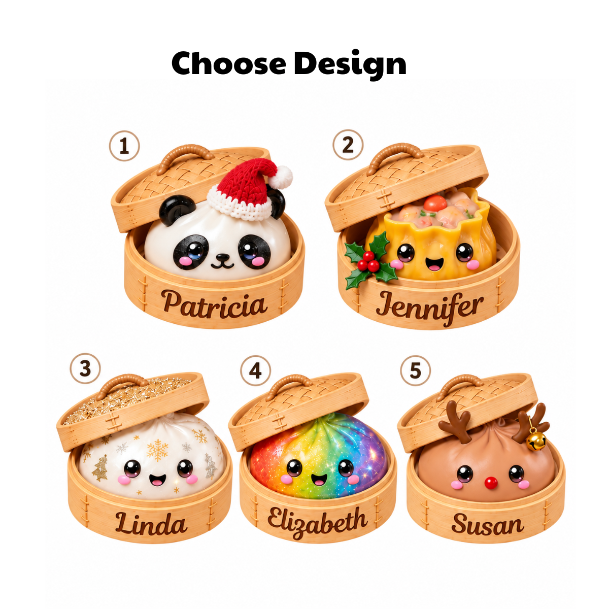 Personalized Glitter Dumpling Ornament, Cute Dim Sum Acrylic Squishy Style Christmas Ornament, Christmas Gift For Kid dd3cf190-6ad6-4d2e-9776-6bd638b06754-cdss.png