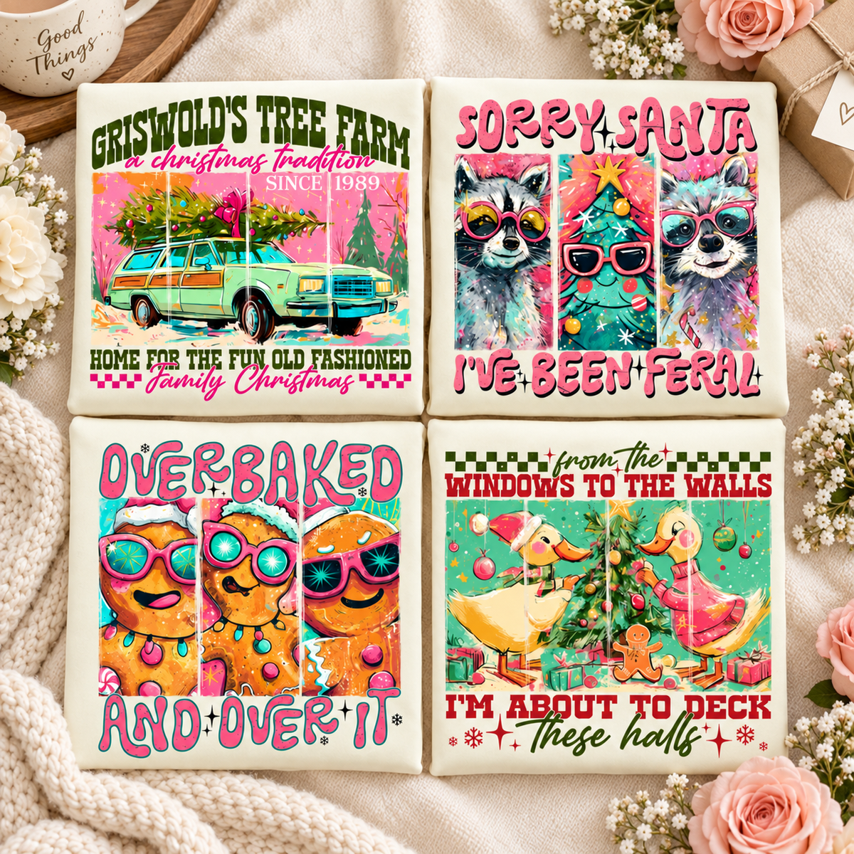 Trendy Preppy Christmas , Funny Retro Xmas Humor png, Coquette Holiday Aesthetic Raccoon Sublimation, Bright Pink Festive - Gift For Friends, Hers dd486ef2-2dbe-403c-9c48-eccf4f40139a-ts1.png