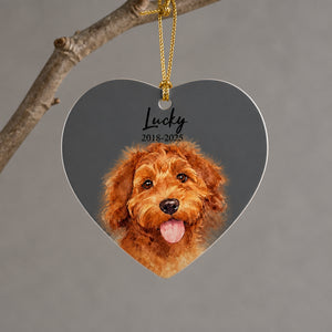 Custom Pet Memorial Heart Ornament – Photo Portrait, Name & Years (2‑Sided) - Personalized Aluminum Ornament dd5c4460-9a71-4a6e-9287-92afef1147ba.jpg