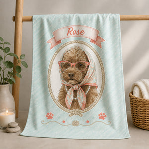 Custom Pet Portrait Vintage Cameo Towel - Personalized Sport Towel dd7d532c-1b09-46c5-a5a6-0e41b32aa1a7.jpg