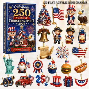 250 Years of Christmas Spirit Advent Calendar 2026 - 24-Day Festive Countdown, Acrylic Charms Blind Box - Gift For Family & Friends dd7f2293-39c8-4e89-a2c3-f2c21c3830c9-250-text.png