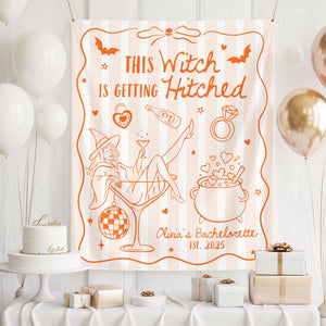 This Witch Is Getting Hitched Banner, Custom Halloween Bachelorette Party Backdrop, Witch Theme Bach Party Decoration dd80895d-efb4-457c-abdb-482997f5891f-7.jpg