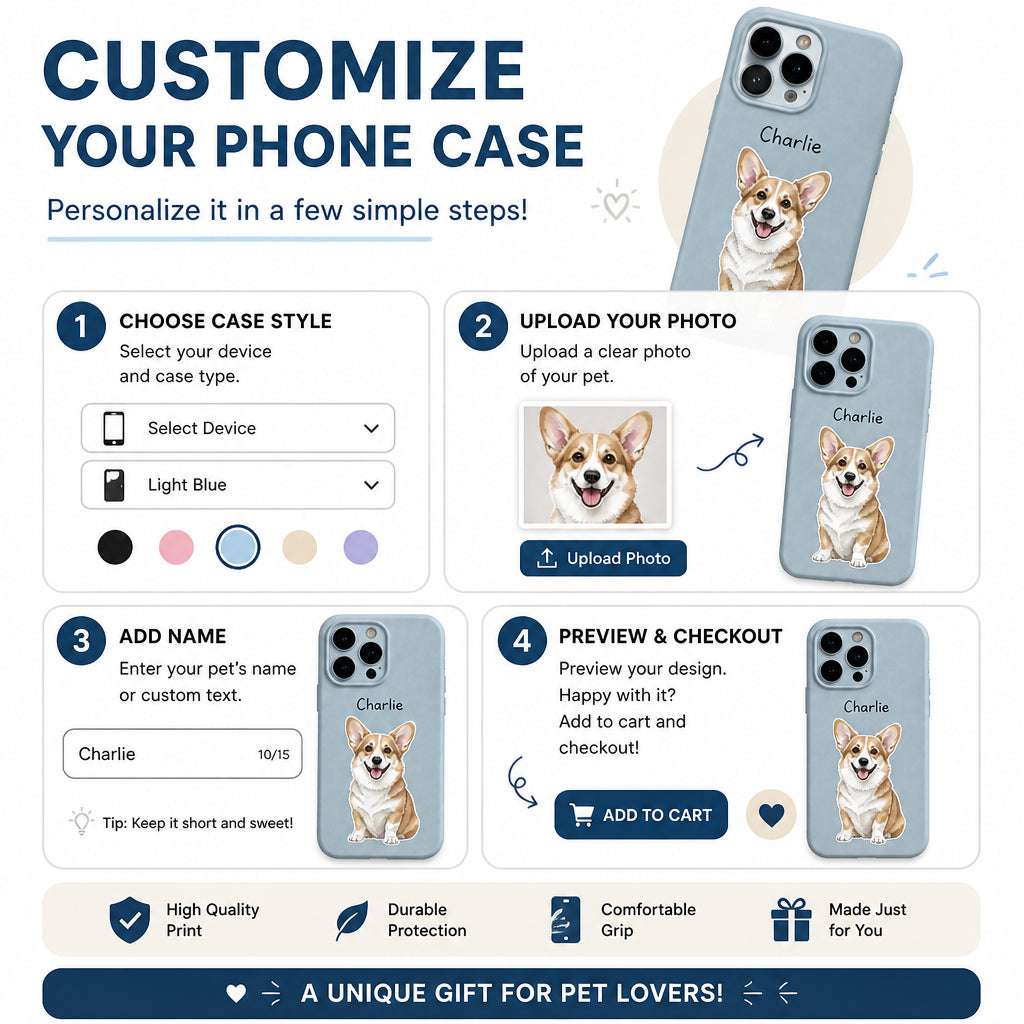 Custom Pet Portrait Phone Case – Watercolor Illustration with Name - Personalized Phonecase dd8e51cc-d9f4-4323-9190-fc6060dc76bf.jpg