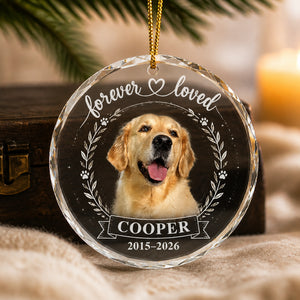 Forever Loved Pet Memorial Photo Crystal Ornament - Personalized Crystal Ornament ddafe096-fb59-4145-858d-788503449501.jpg