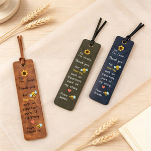 Custom Leather Bookmark with Name, Personalized Reading Gift, Teacher Appreciation Gift, Thank You Gift, Book Lover Present, Teacher Gift ddb9a881-7cd1-42e9-b580-e555b1987e66-3.jpg