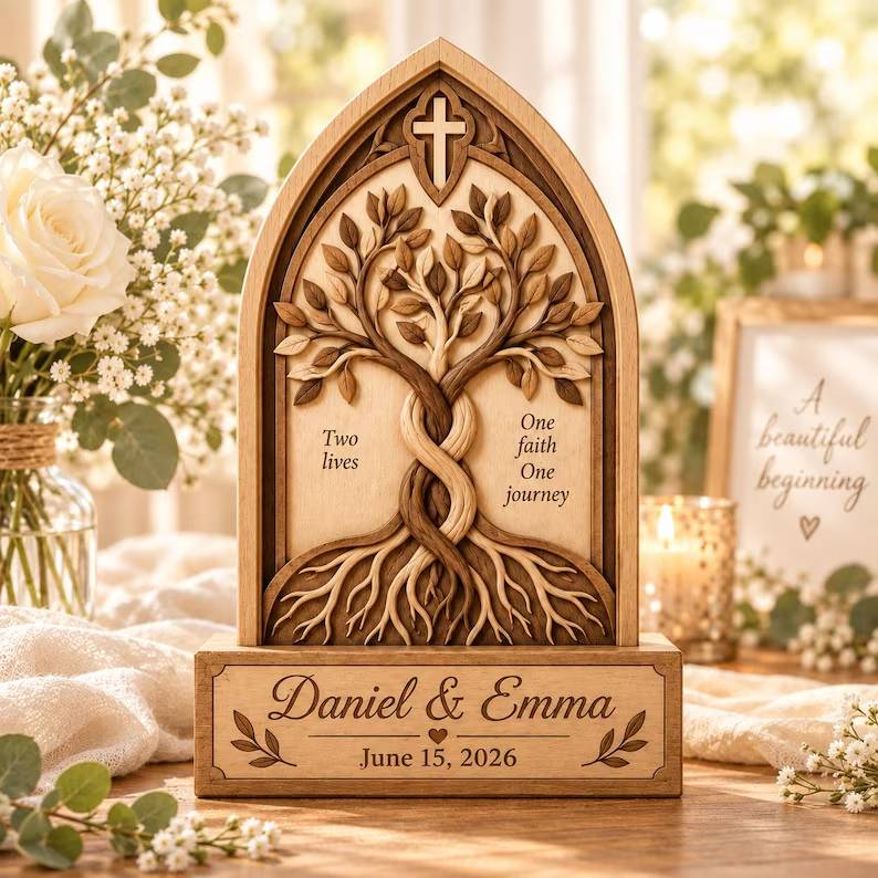 Personalized Christian Wedding Wooden Block Gift. Cord of Three Strands for Couple, Ecclesiastes 4:12 Marriage Keepsake Religious Wedding dded85aa-e416-4cfd-af72-dcd8571c7128-ggff-6-.jpg